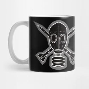 Gas Mask & Crossed Missiles Mug